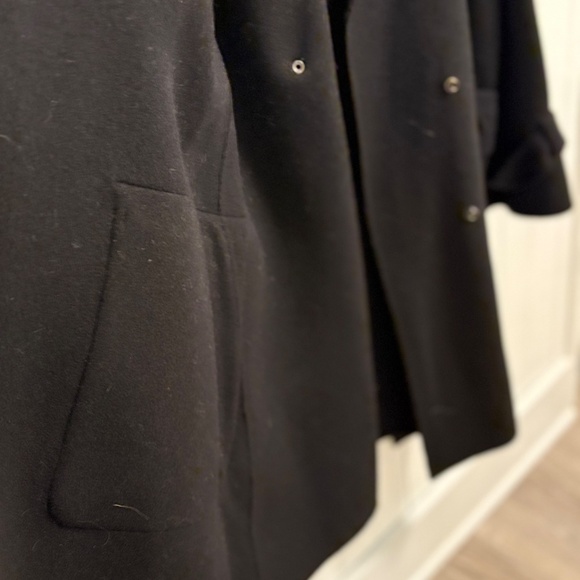 Versatile Cross-Season Wool/Nylon/Angora DKNY Trench Coat M-L - Picture 8 of 16